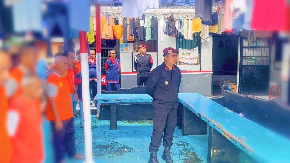 Karutan Kelas IIA Ambon Sidak Di Lingkungan Rutan Pastikan Bebas Halinar