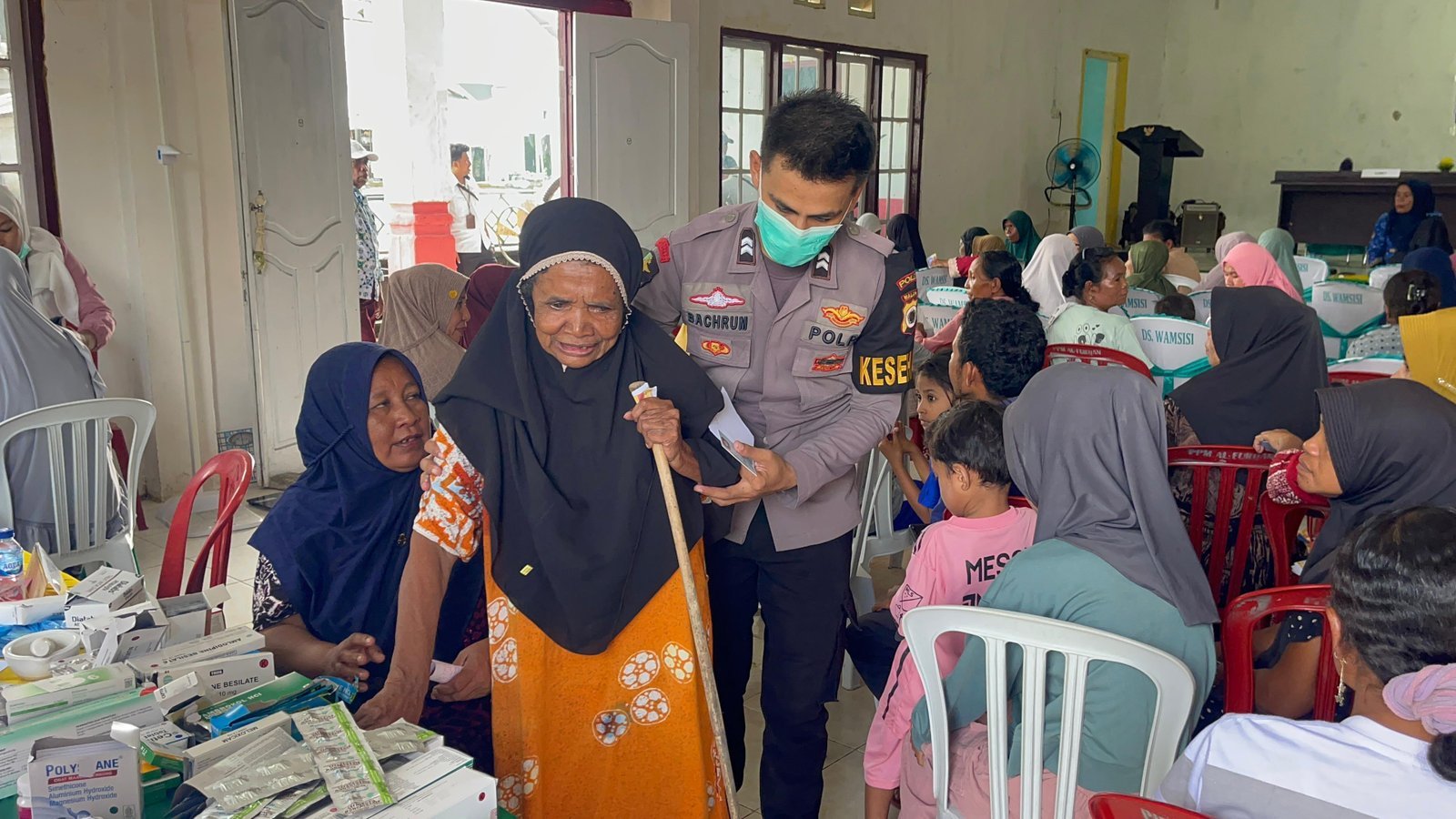 Sidokkes Polres BurseL dan Dinkes BurseL Selenggarakan Pemeriksaan Kesehatan Gratis