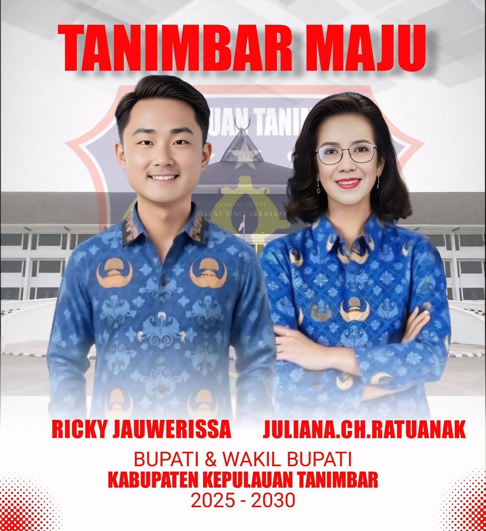 Hari Ini Bupati dan Wakil Bupati Kepulauan Tanimbar Tiba