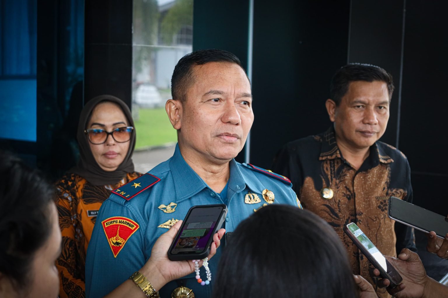 Danlantamal IX Ambon Sambut Kunjungan Walikota Ambon Terpilih Periode 2025-2030