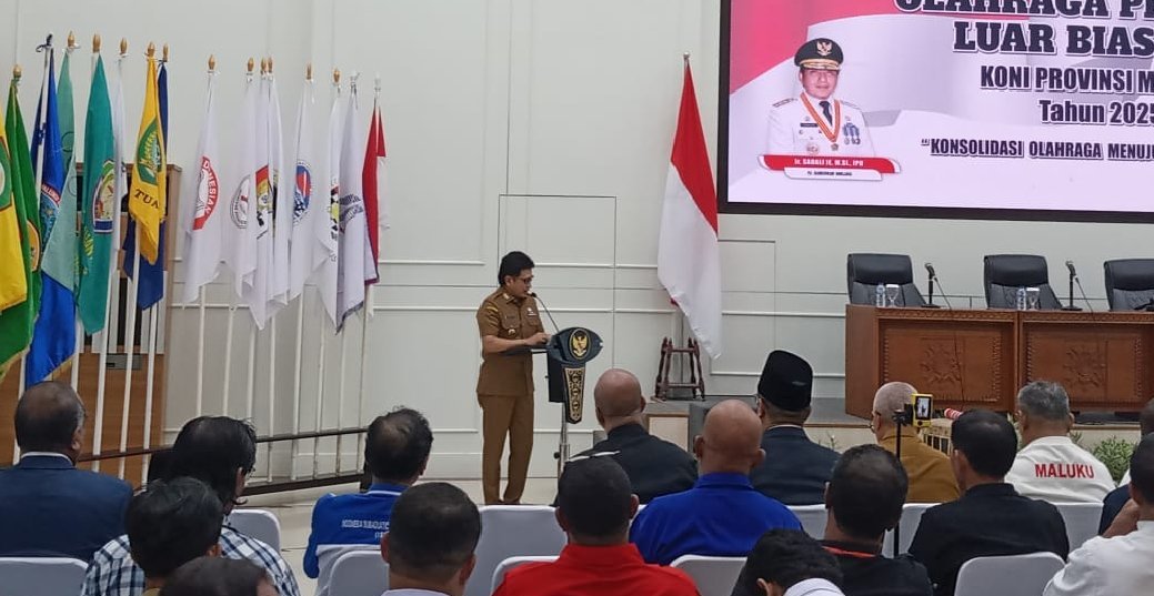 Pj.Gubernur Maluku Hadiri Musorprovlub XII KONI Maluku