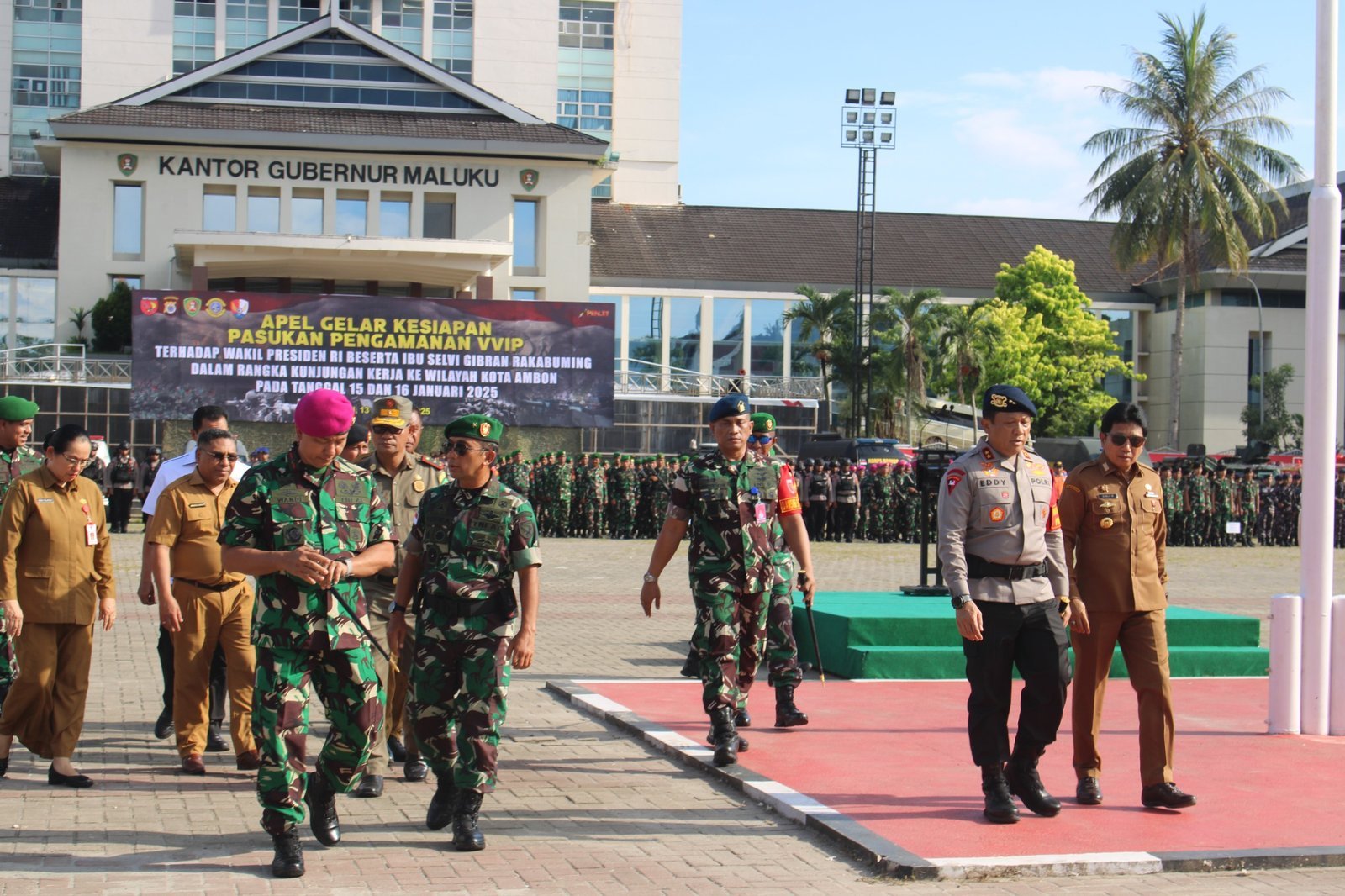 Jelang Kunker Wapres RI, Kapolda Pimpin Apel Gelar Pasukan