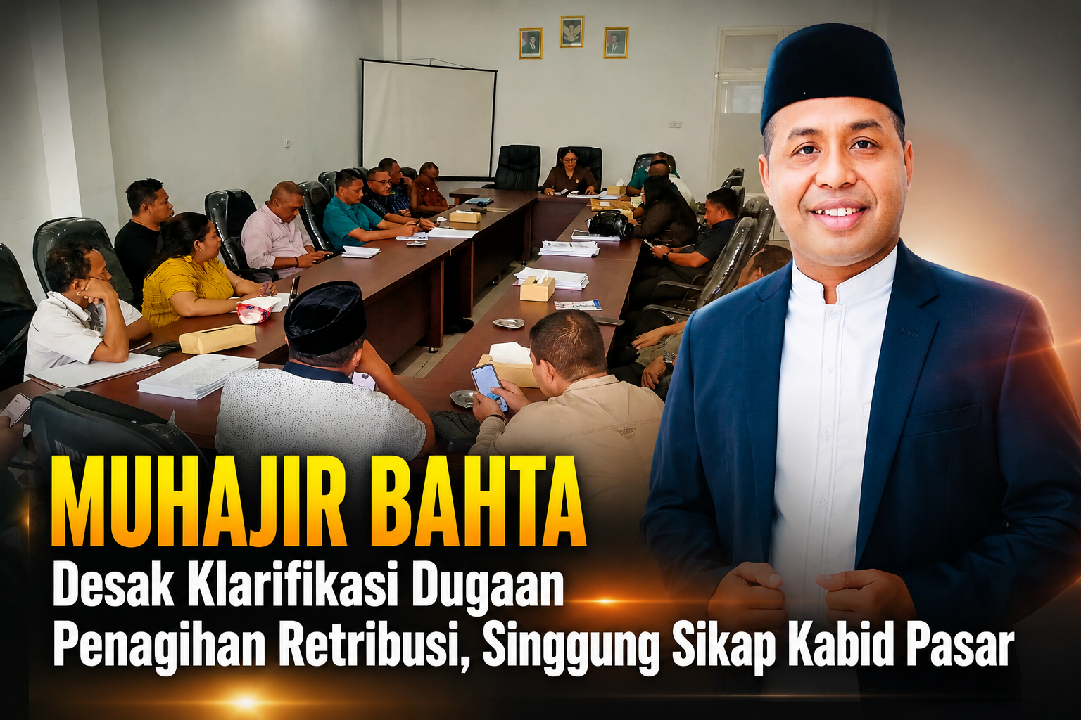 MUHAJIR BAHTA Desak Klarifikasi Dugaan Penagihan Retribusi, Singgung Sikap Kabid Pasar