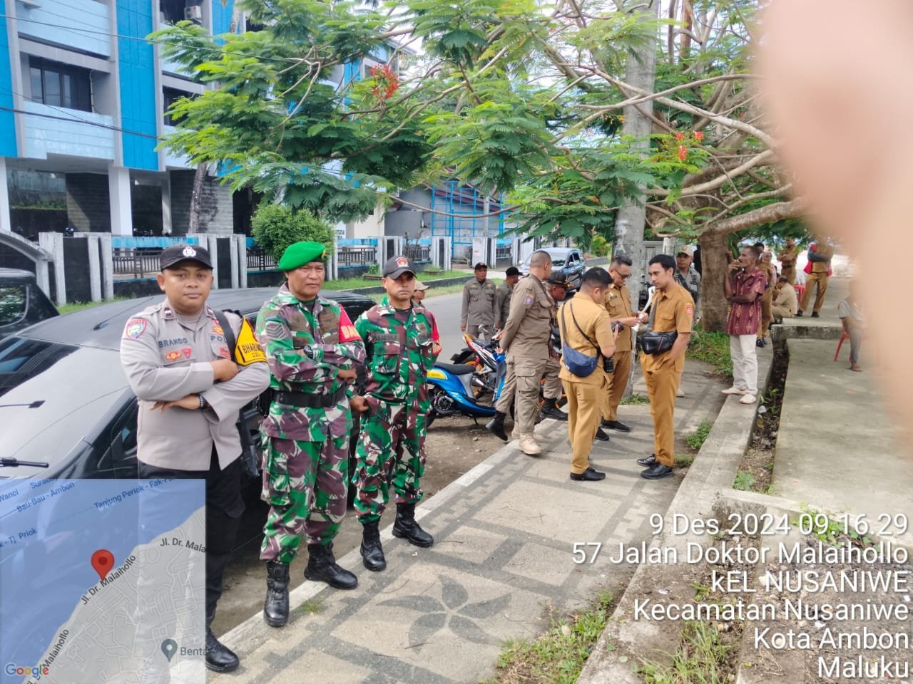 Personel Polsek Nusaniwe Gelar Pengamanan Safari Natal Pemkot Ambon