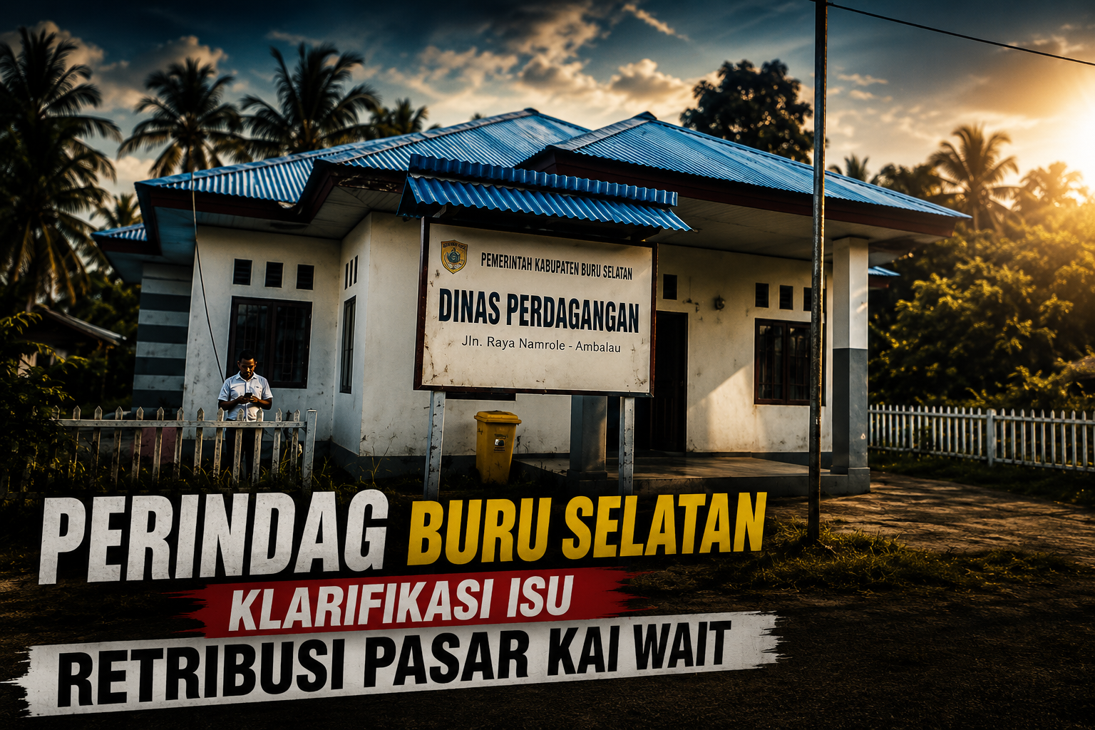 Perindag BurseL Klarifikasi Isu Retribusi Pasar Kai Wait, Tegaskan Pembayaran Langsung ke Kas Daerah