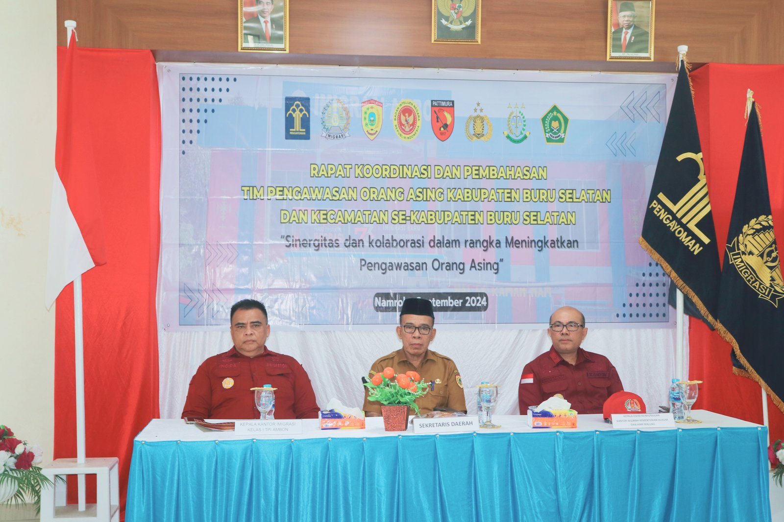 Imigrasi Ambon Gelar Rakor Tim Pora ada Harapan Pos Imigrasi di BurseL