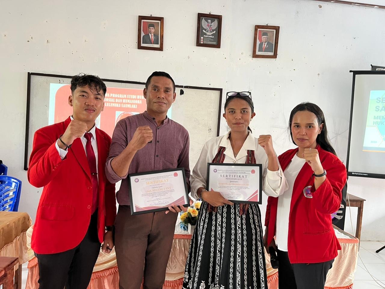 Mengenal "Hukum", Prodi Hukum UNLESA Giat Sosialisasi Di SMAN 4 KKT
