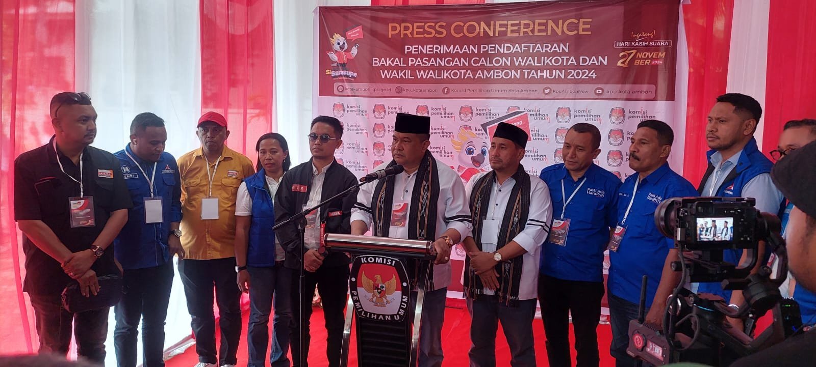 Ririmasse - Liem Resmi Mendaftar di KPU Kota Ambon, Sampaikan Permohonan Maaf kepada Warga