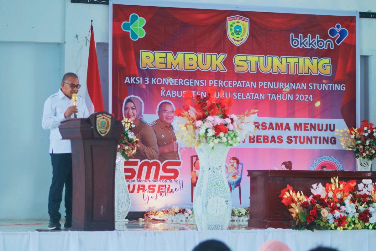 Buka Rembuk Stunting; Harapan Wabup Bursel Bebas Stunting