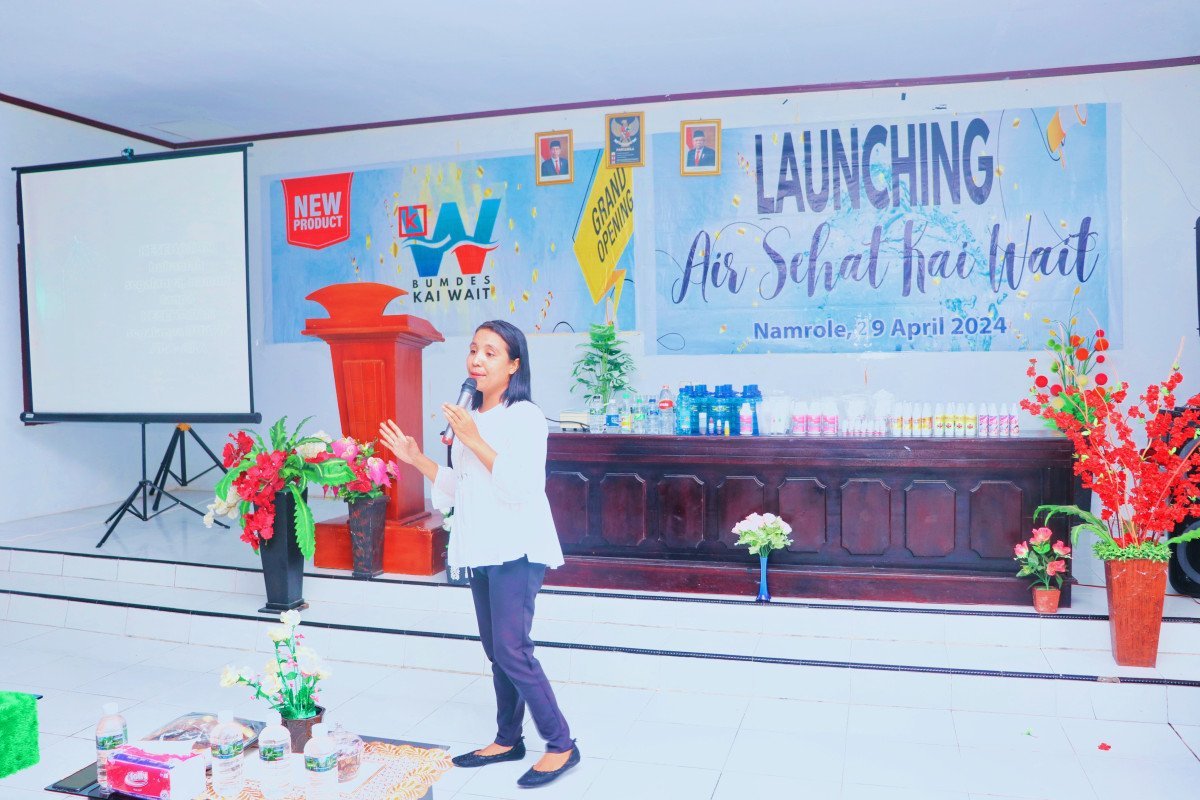 Bumdes Kamlanglale Bursel Memiliki Logo Air Sehat Kai Wait dan Halal