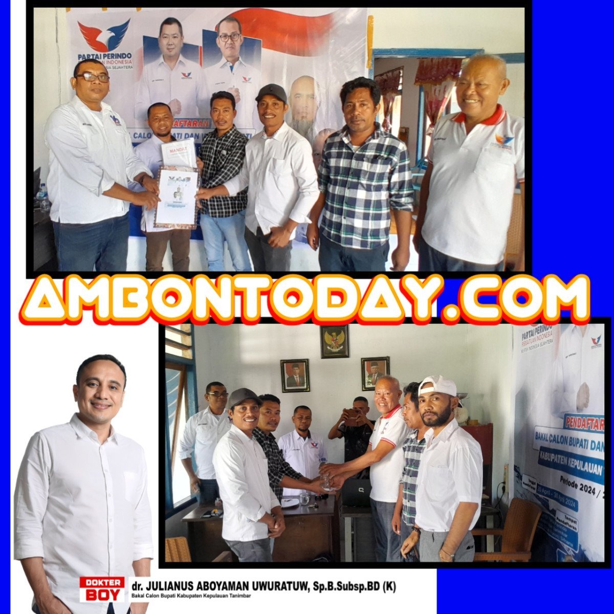 Setelah Golkar, PDI Perjuangan, Demokrat, dr. BOY Kini Merapat Ke Perindo.