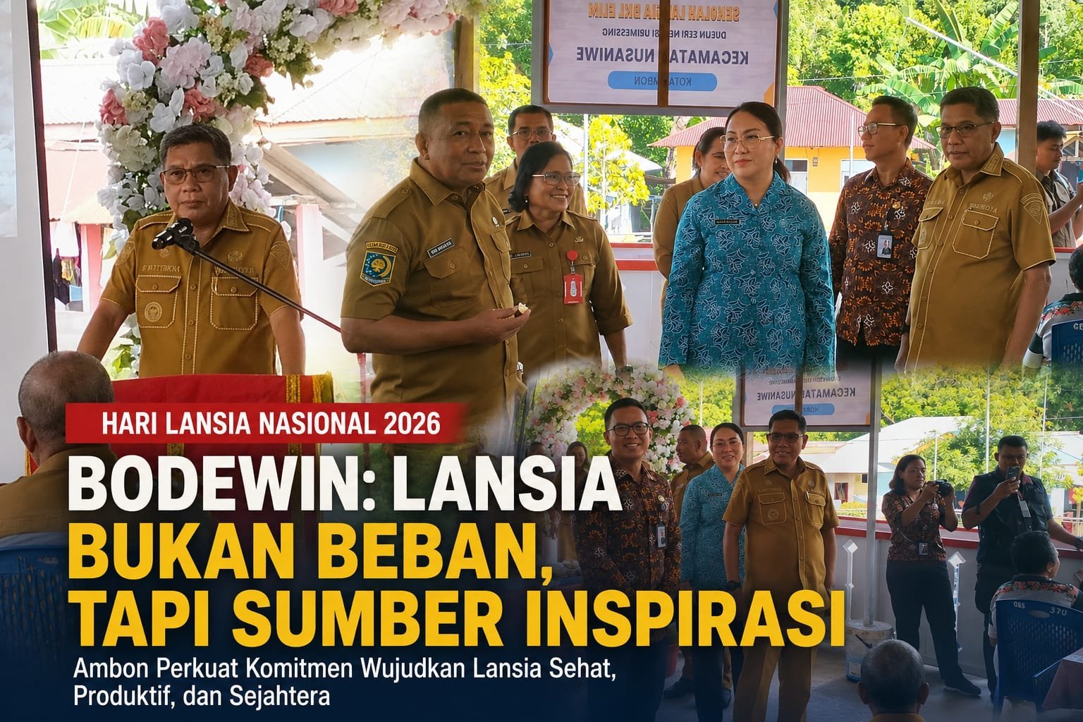 Hari Lansia Nasional, Ambon Perkuat Komitmen Wujudkan Lansia Sehat dan Produktif