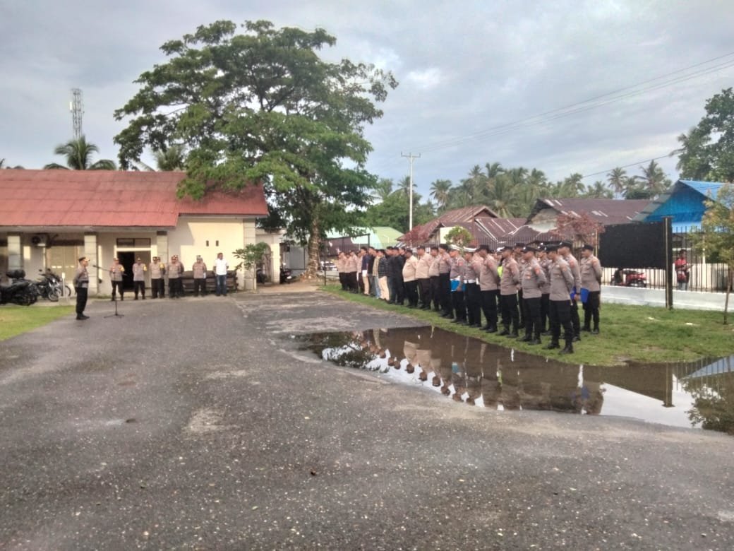 Polres BurseL Apel Pengamanan Malam Takbiran Idul Fitri 1445 H 2024