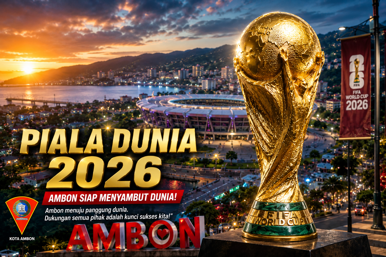 Piala Dunia 2026 Jadi Momentum Persatuan, Ambon Diajak Tunjukan Sportivitas Kepada Dunia