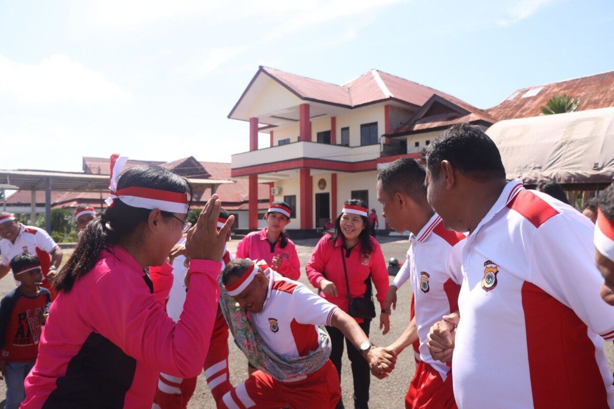 Meriahkan HUT RI ke-78 tahun 2023 Polres Kepulauan Tanimbar Gelar Lomba Internal