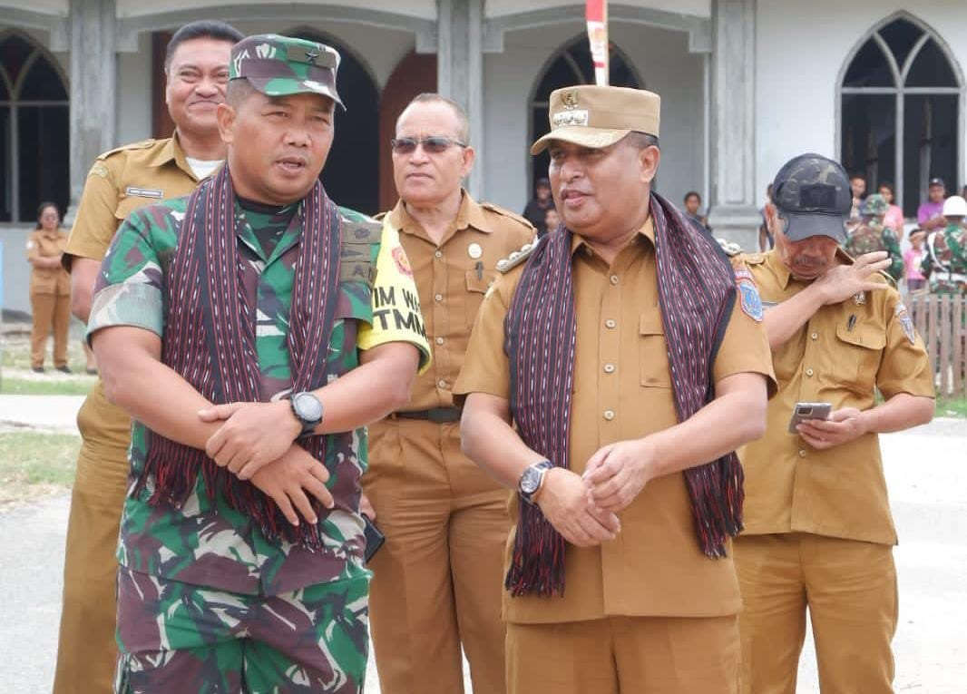Kadispenad Tinjau Langsung Progres TMMD ke-117 di Tanimbar