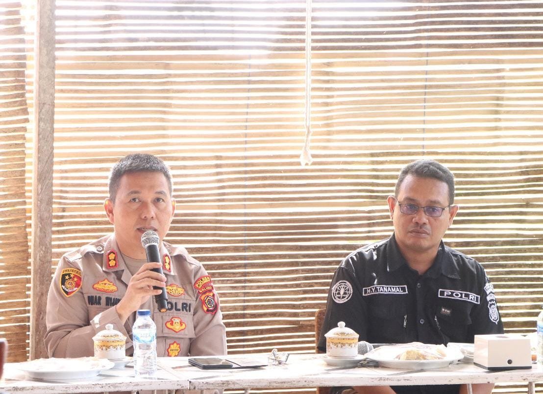 Temu Bersama Awak Media Bersa Polres Kepulauan Tanimbar