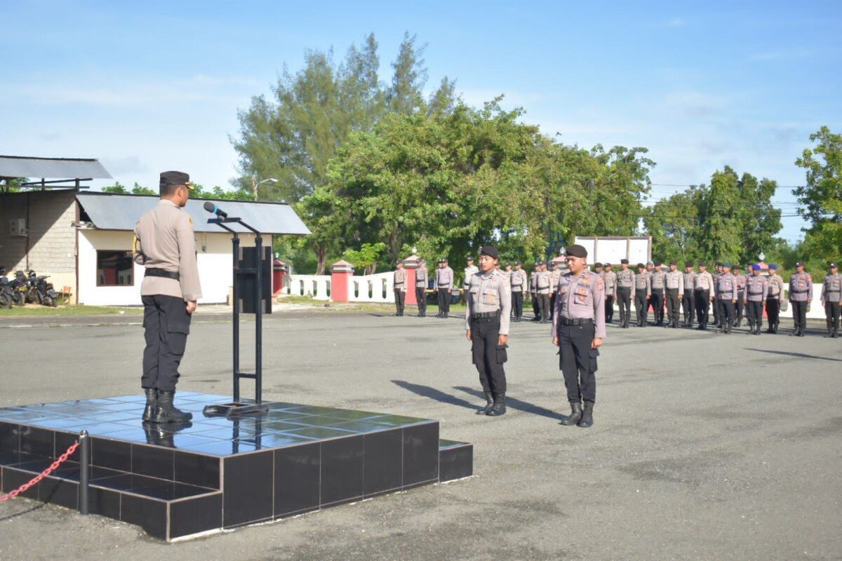 Peringatan Hari Buruh, Polres Kepulauan Tanimbar Lakukan Apel Siaga