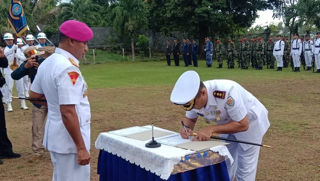 Letkol Guntur Alamsyah Resmi Jabat Danlanal Tual.