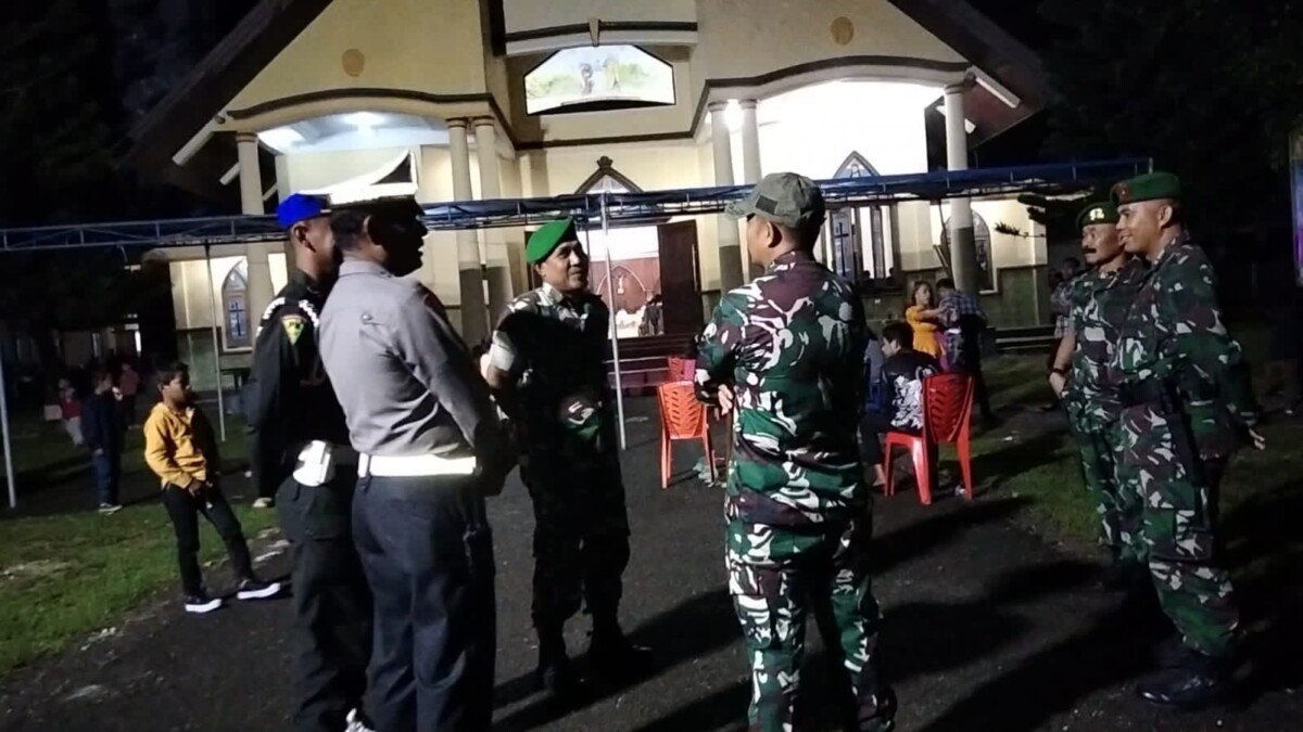 Patroli Malam Pergantian Tahun Di Pimpin Dandim 1507/Saumlaki