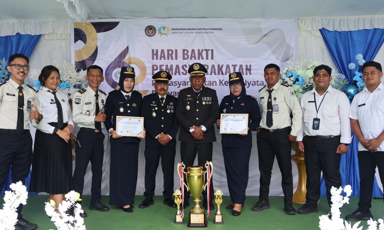 ‎Puncak Hari Bakti Pemasyarakatan ke-62, LPKA Ambon Raih Juara Umum