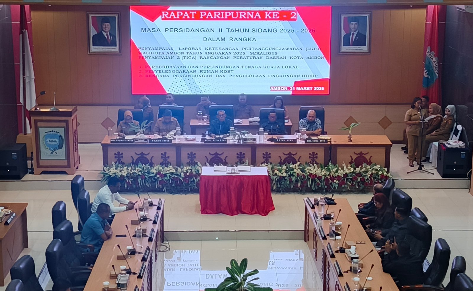 Walikota Ambon Sampaikan LKPJ 2025 Dalam Paripurna DPRD Kota Ambon