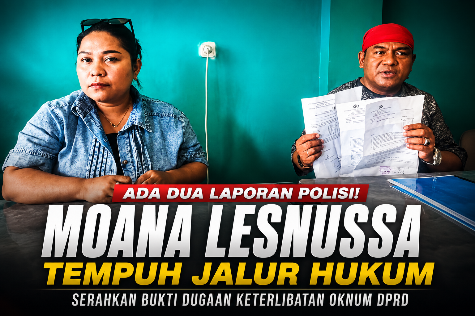 ADA DUA LAPORAN POLISI! Moana Lesnussa Tempuh Jalur Hukum, Serahkan Bukti Dugaan Keterlibatan Oknum DPRD