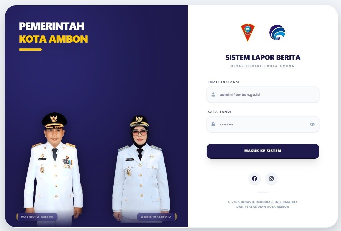 Pemkot Ambon Luncurkan Aplikasi "Lapor Berita" untuk Awasi Kinerja Media Mitra