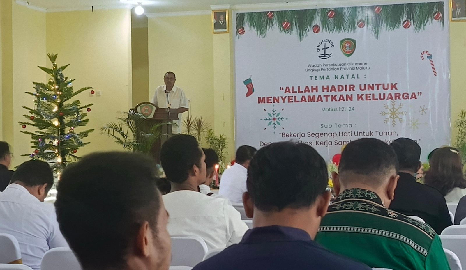 Persekutuan Oikumene Dinas Pertanian dan Ketahanan Pangan Provinsi Maluku Rayakan Natal Bersama