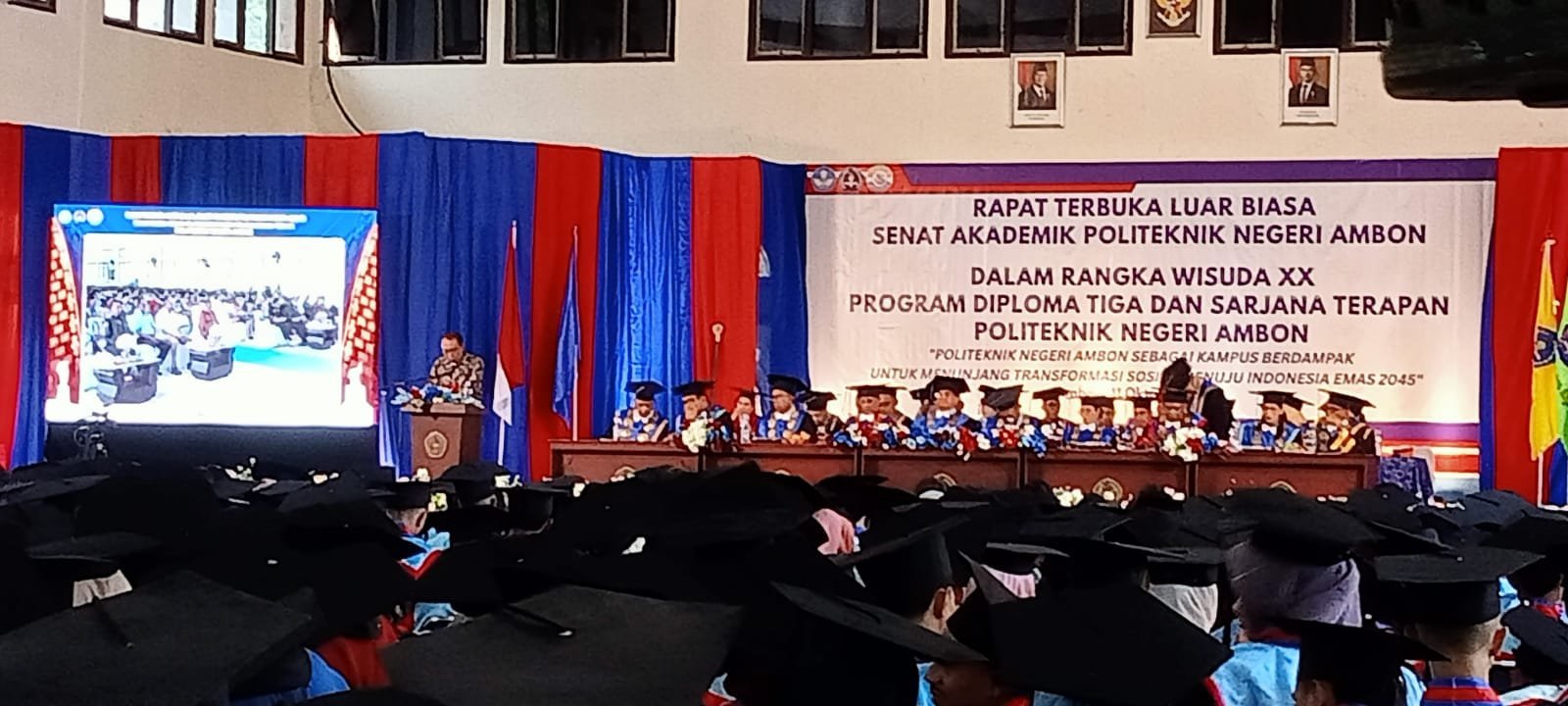 Politeknik Negeri Ambon Gelar Wisuda XX, 535 Lulusan Siap Berkontribusi untuk Indonesia Emas 2045